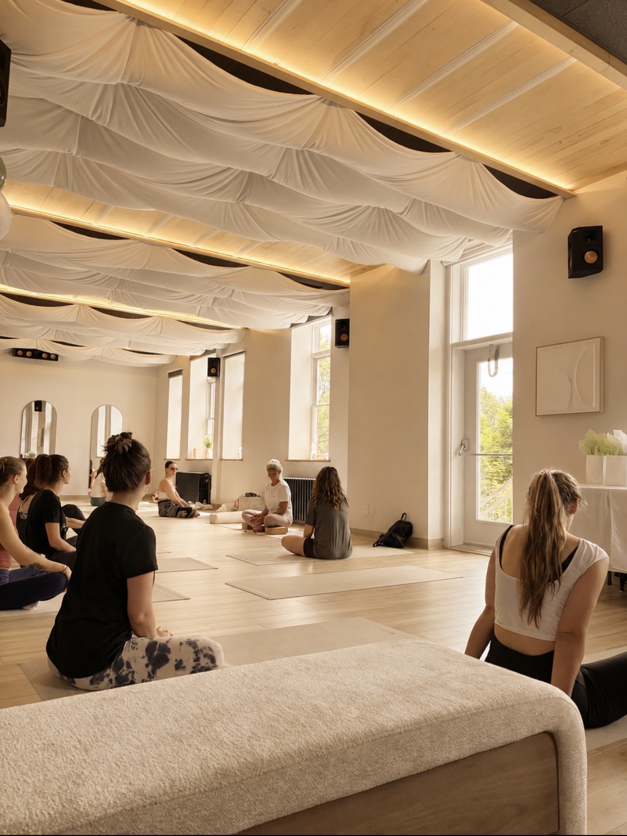 Espace méditation doux et apaisant